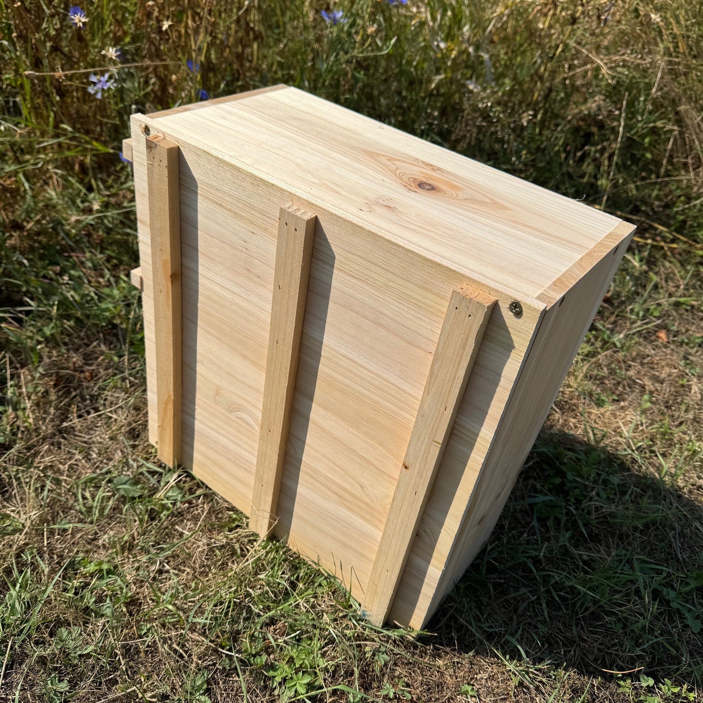 Wooden Hedgehog House & Hibernation Shelter with 2 Chambers