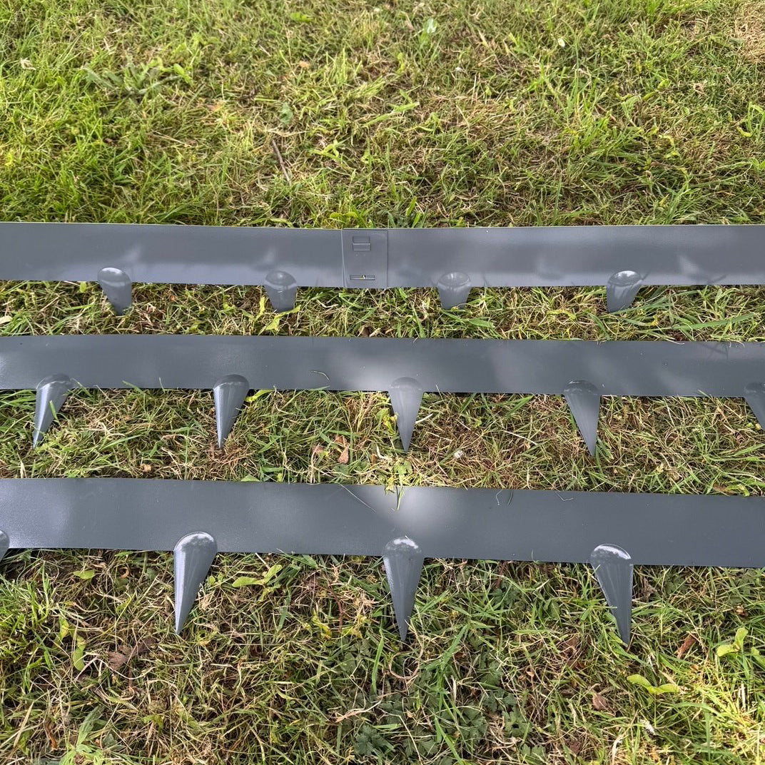 Metal Garden Lawn & Border Edging in Grey (106cm x 8cm) - 20 Panels