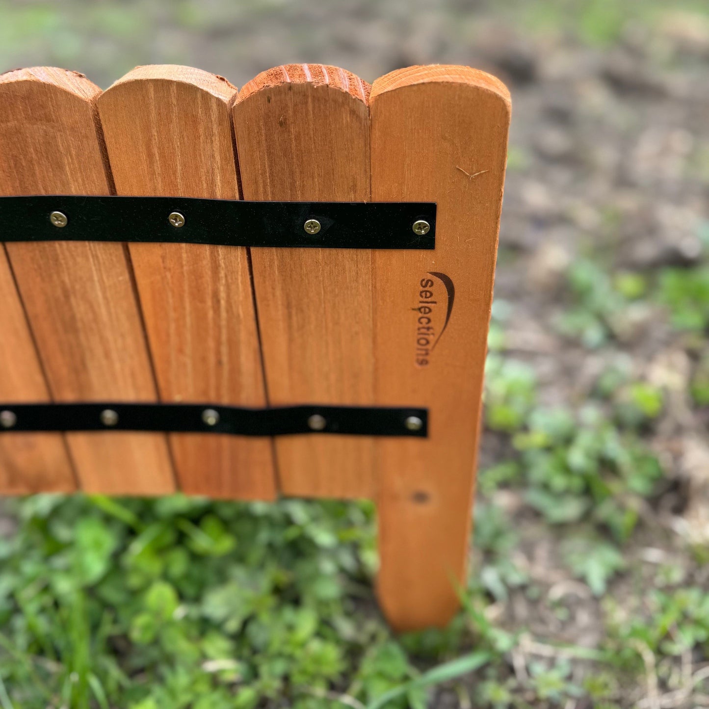 Set of 6 Wooden Lawn Edging Log Roll Style Panels (400cm x 20cm)