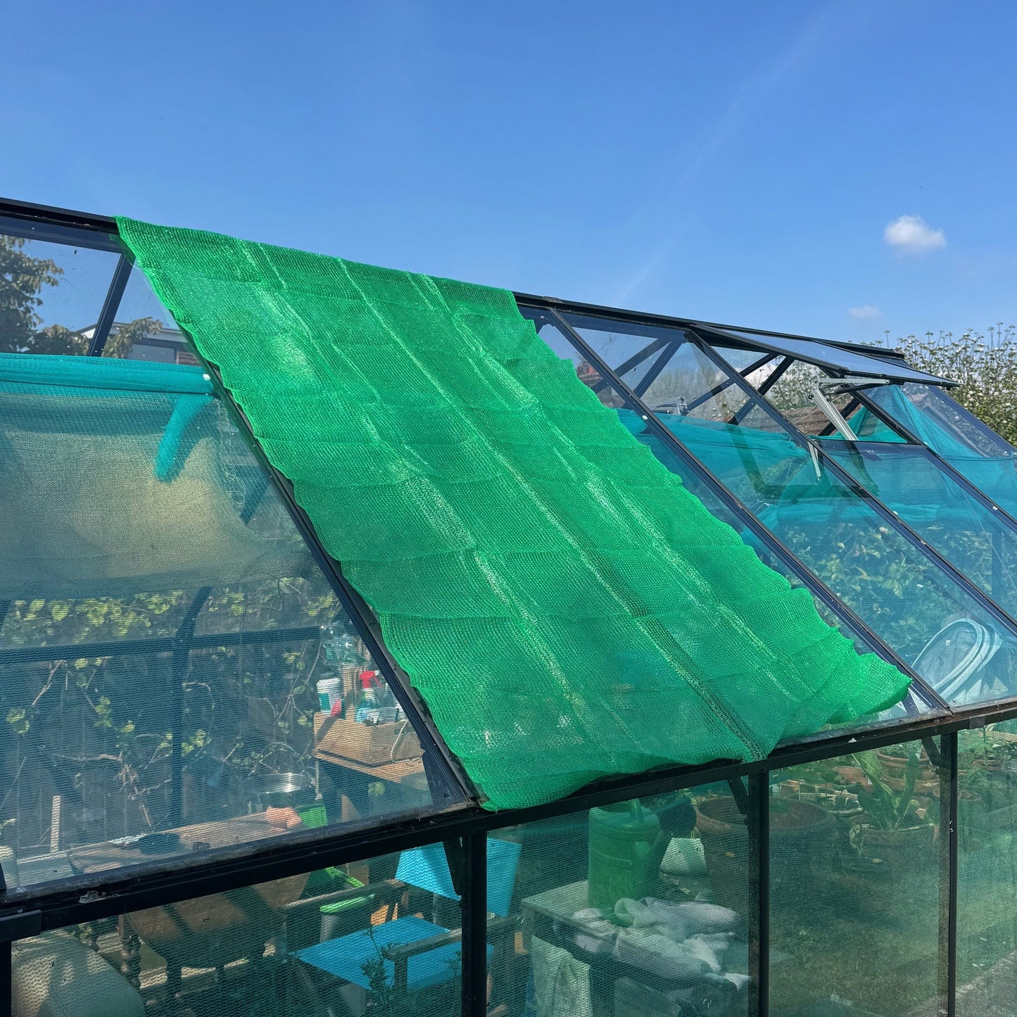 Greenhouse Sun Shade & Privacy Screen Net (2.5m x 1.2m) - 65% Shading Rate