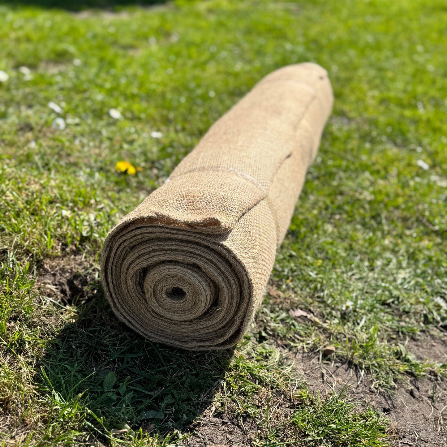 Jute Hessian Burlap Plant Protection Liner & Weed Control Roll (10m x 2m)