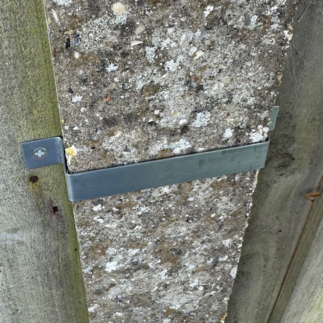 Fence Panel Security Bracket Set (20 Pack) Galvanized Steel Post Clips