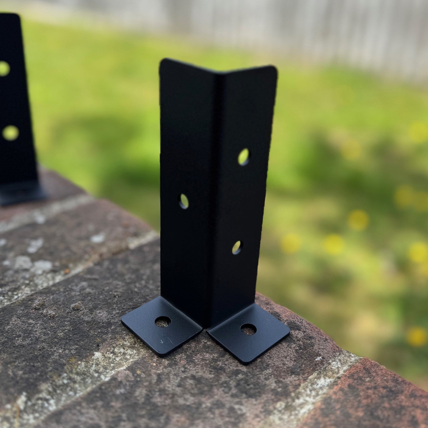 Surface Mounted Fence Post Support Brackets for Hard Ground (Pack of 8)