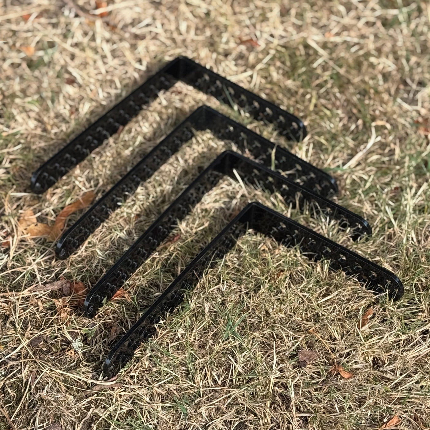 Steel Multi-Purpose Right Angle Brackets (21cm) - Pack of 4