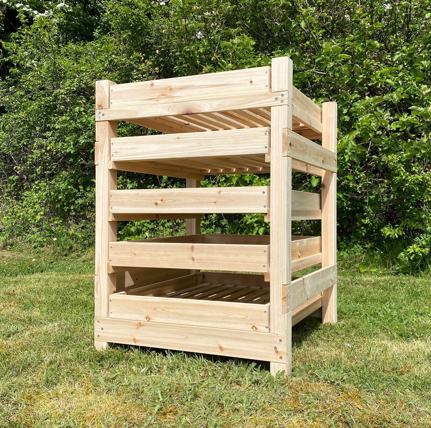 Traditional Wooden Apple Storage Rack (5 Drawer)