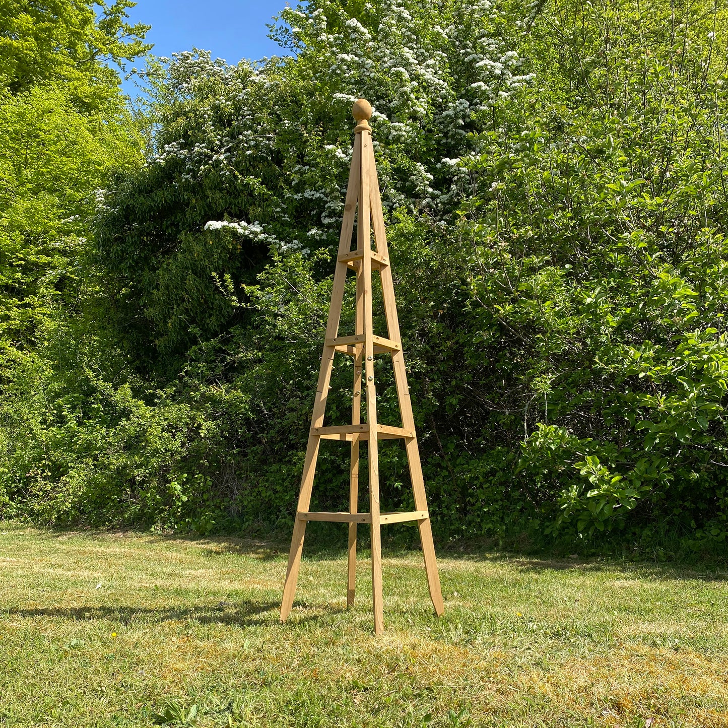 Set of 2 Wooden Garden Obelisks (1.5m)