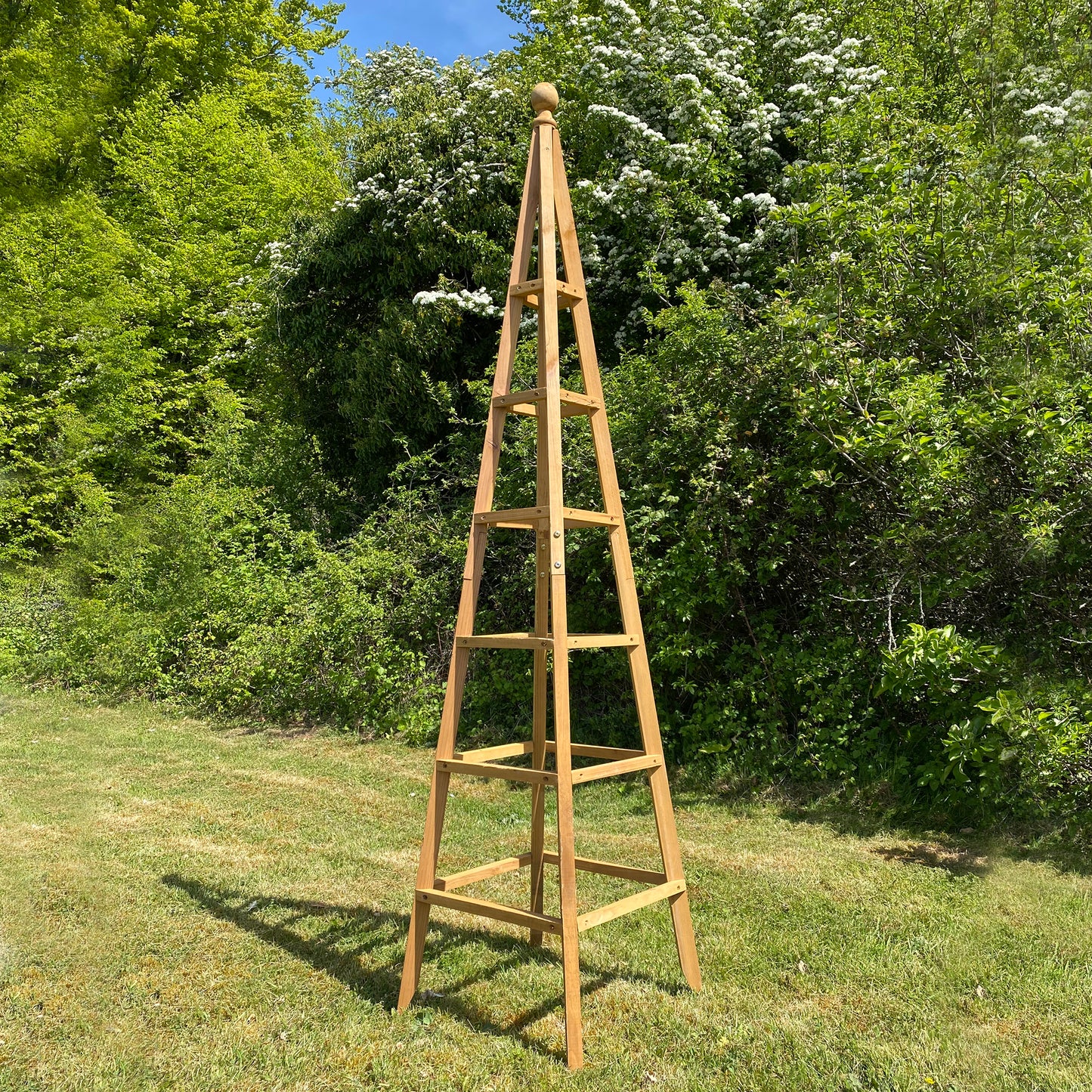 Set of 2 Wooden Garden Obelisks (1.9m)