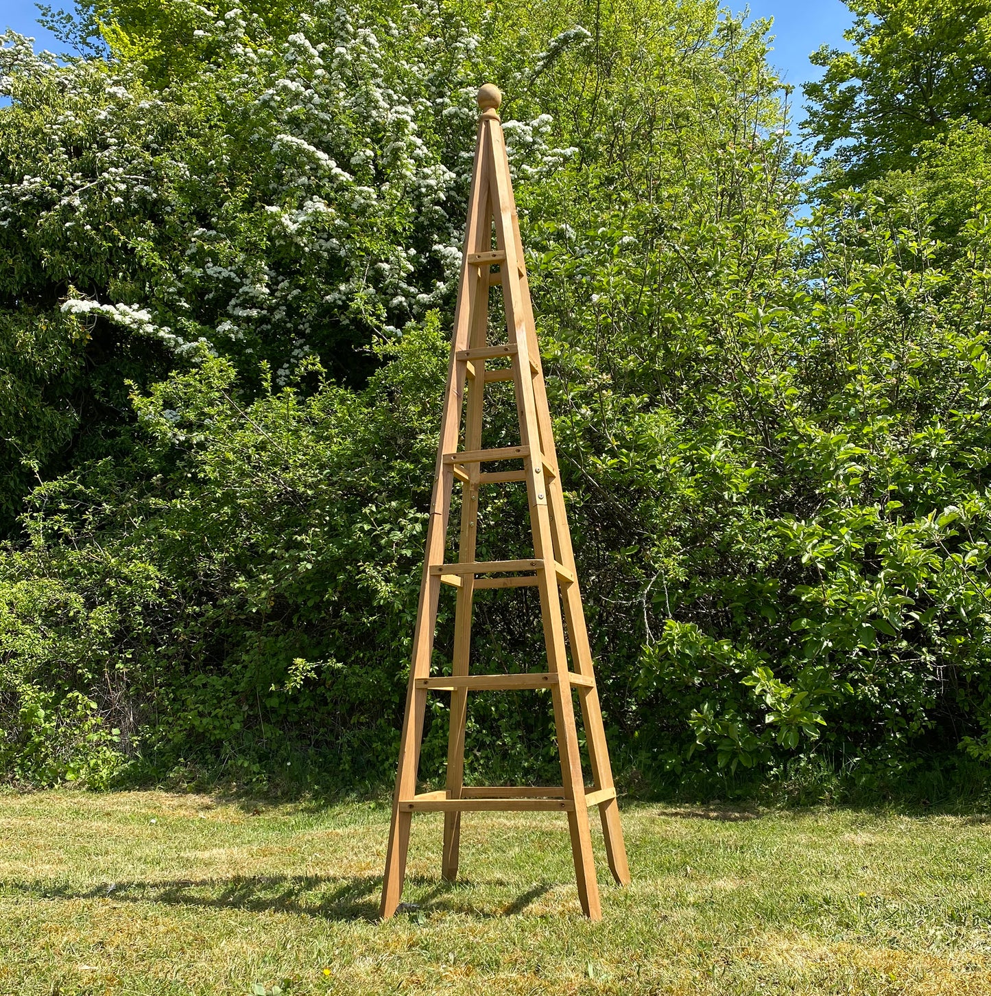 Set of 2 Wooden Garden Obelisks (1.9m)