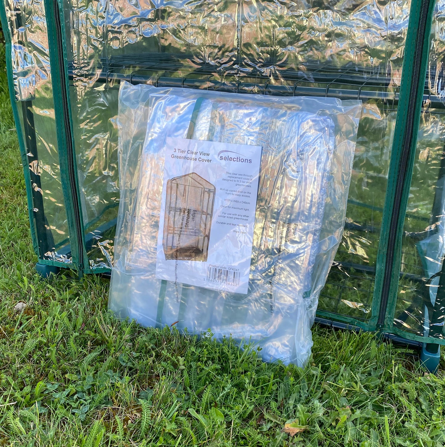 Reinforced Replacement Cover for 3 Tier Mini Greenhouse