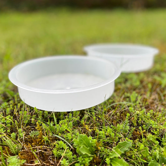 Bird Bath Water Dish for Metal Bird Feeding Stations (Set of 2)