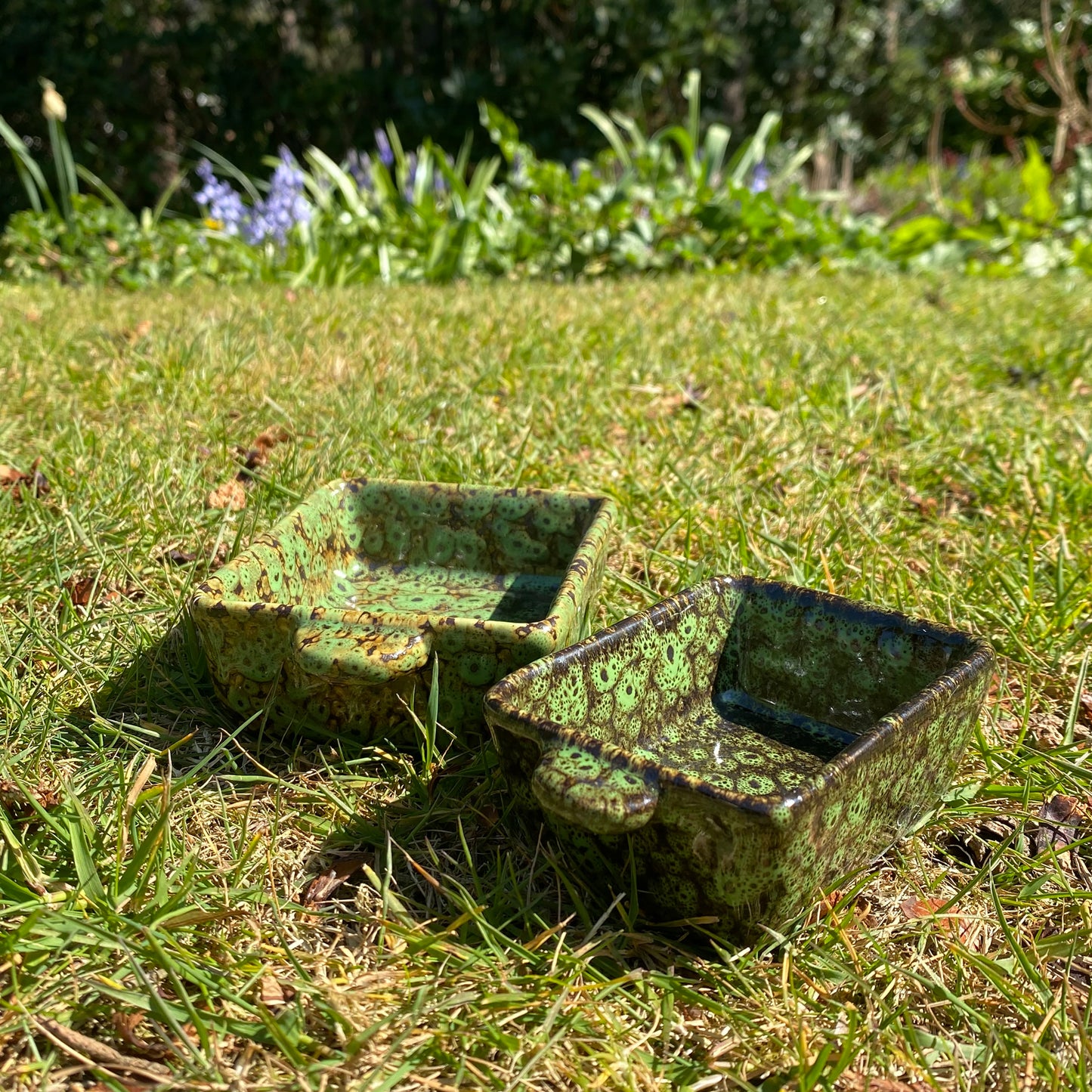 Ceramic Hedgehog Food & Water Dish Set