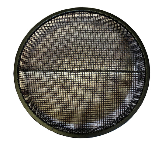A black mesh dish designed as a replacement part for a ground feeder.