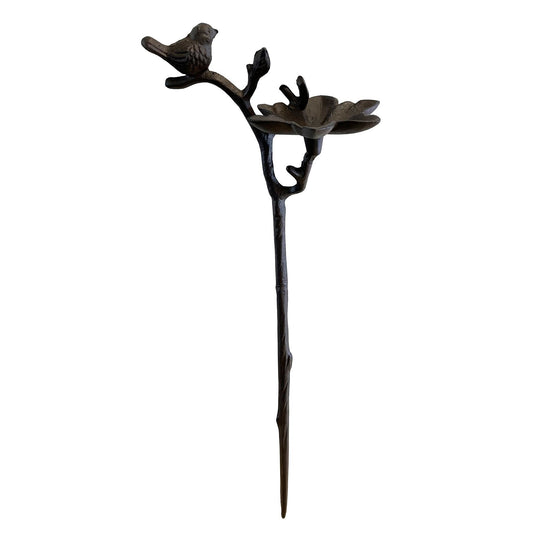Cast Iron Wild Bird Ornate Flower Dish Bird Feeder