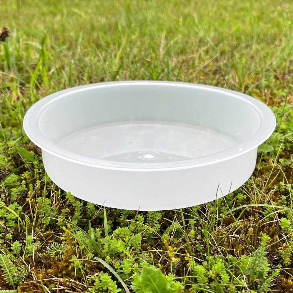 Water Dish & Mesh Seed Dish Set for Metal Bird Feeding Stations