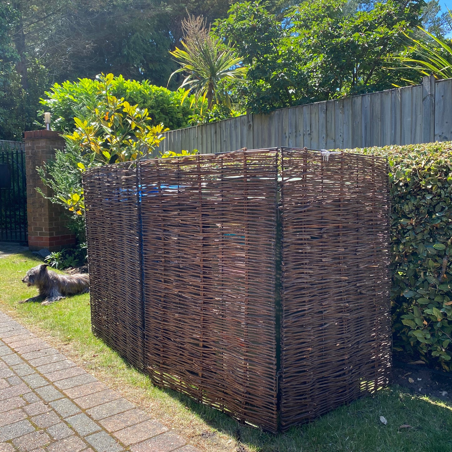 Willow Wheelie Bin Screen (Triple)