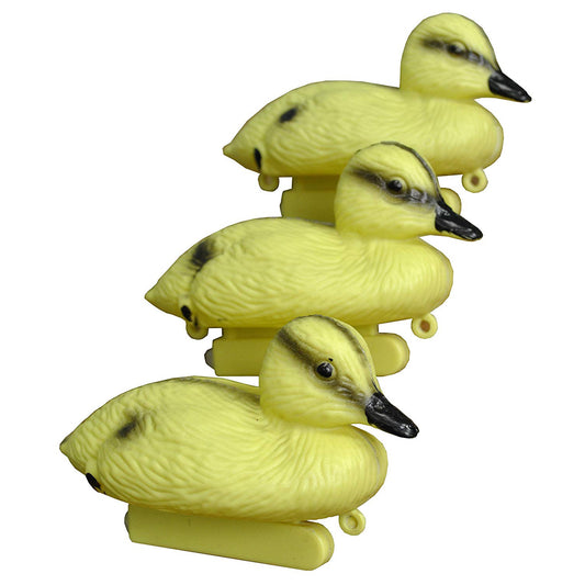 Decorative Plastic Floating Yellow Pond Ducklings (Pack of 3)