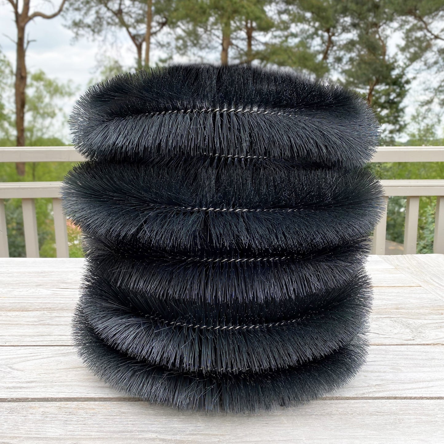 20m Black Gutter Brush Leaf & Moss Guard Protection (5 Rolls)