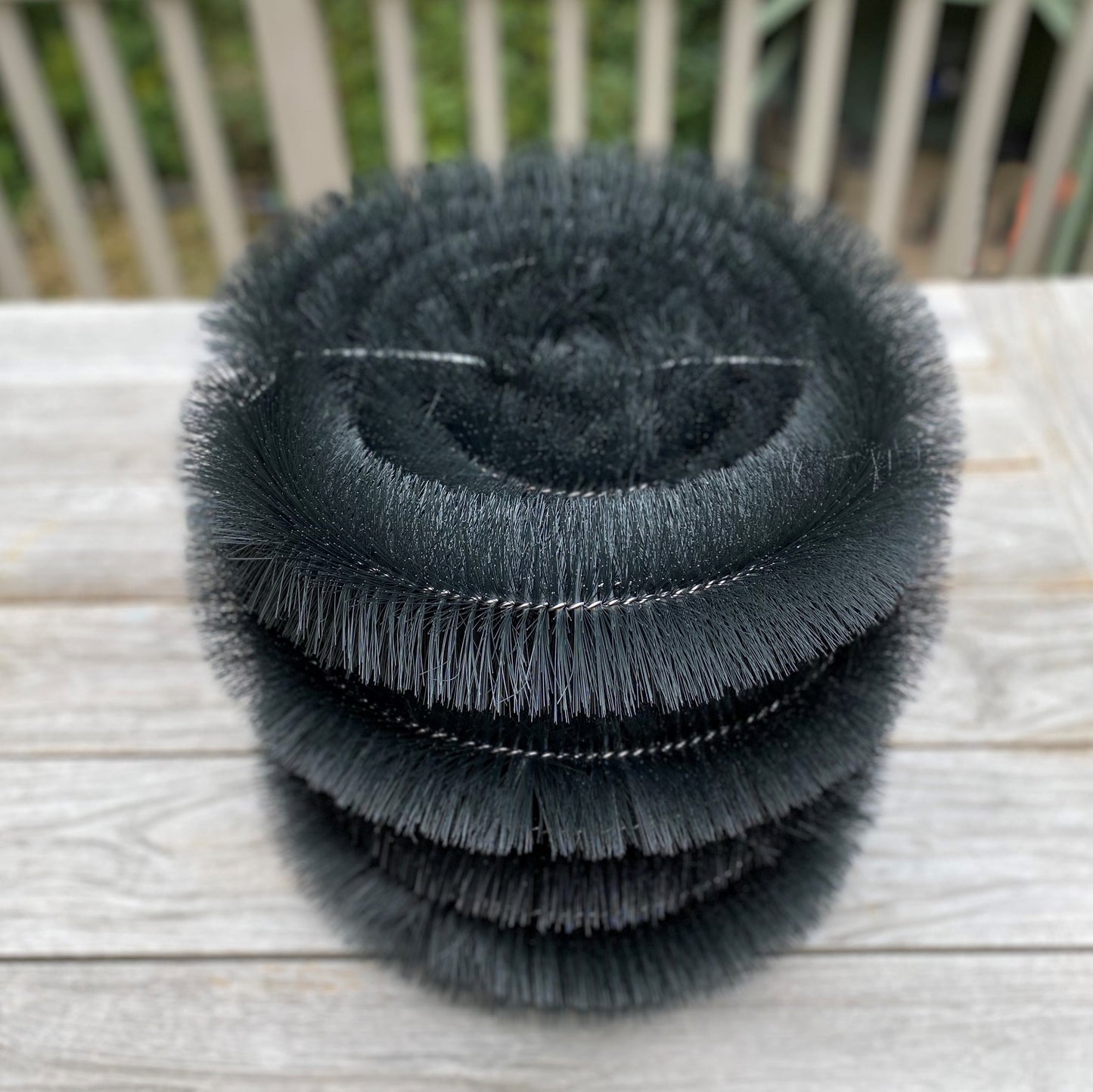 20m Black Gutter Brush Leaf & Moss Guard Protection (5 Rolls)