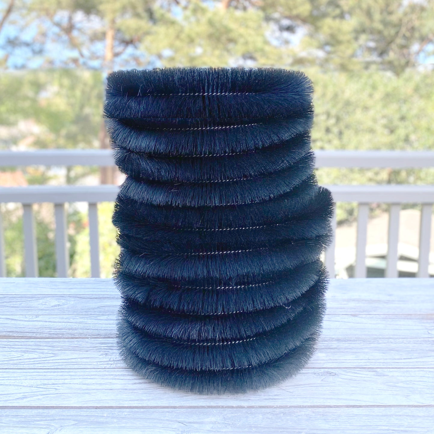 40m Black Gutter Brush Leaf & Moss Guard Protection (10 Rolls)