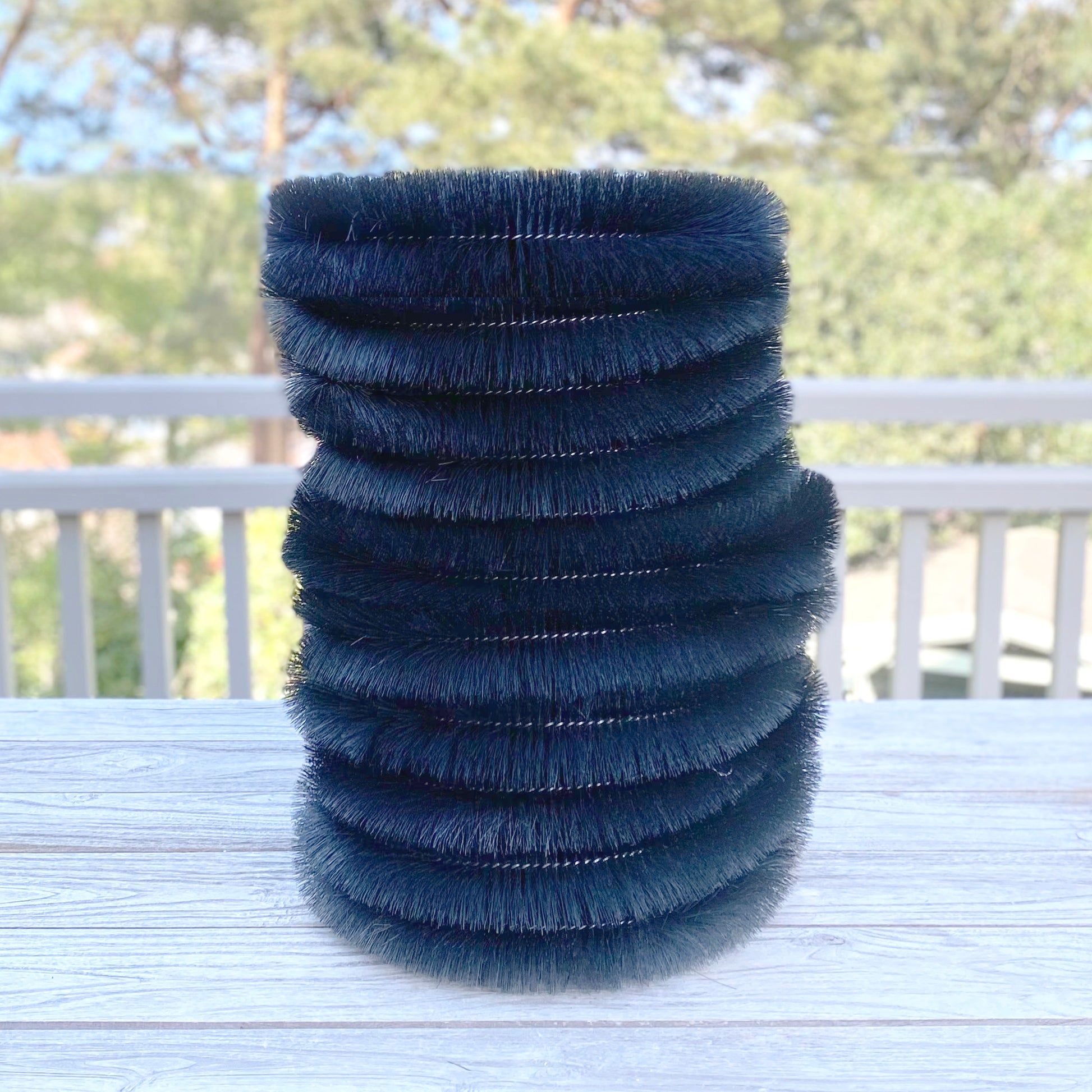 40m Black Gutter Brush Leaf & Moss Guard Protection (10 Rolls)