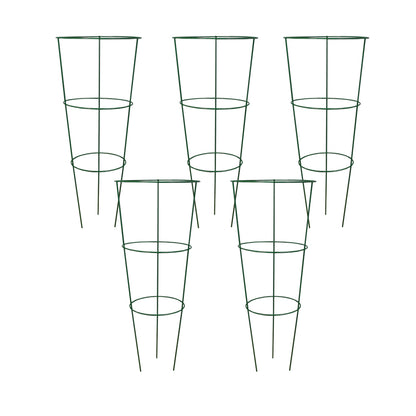 Pack of 5 Conical Garden Plant Support Rings (48cm) Tomato Flower
