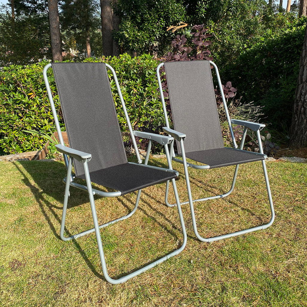 Tresco 6 Piece Garden Furniture Set with Folding Chairs