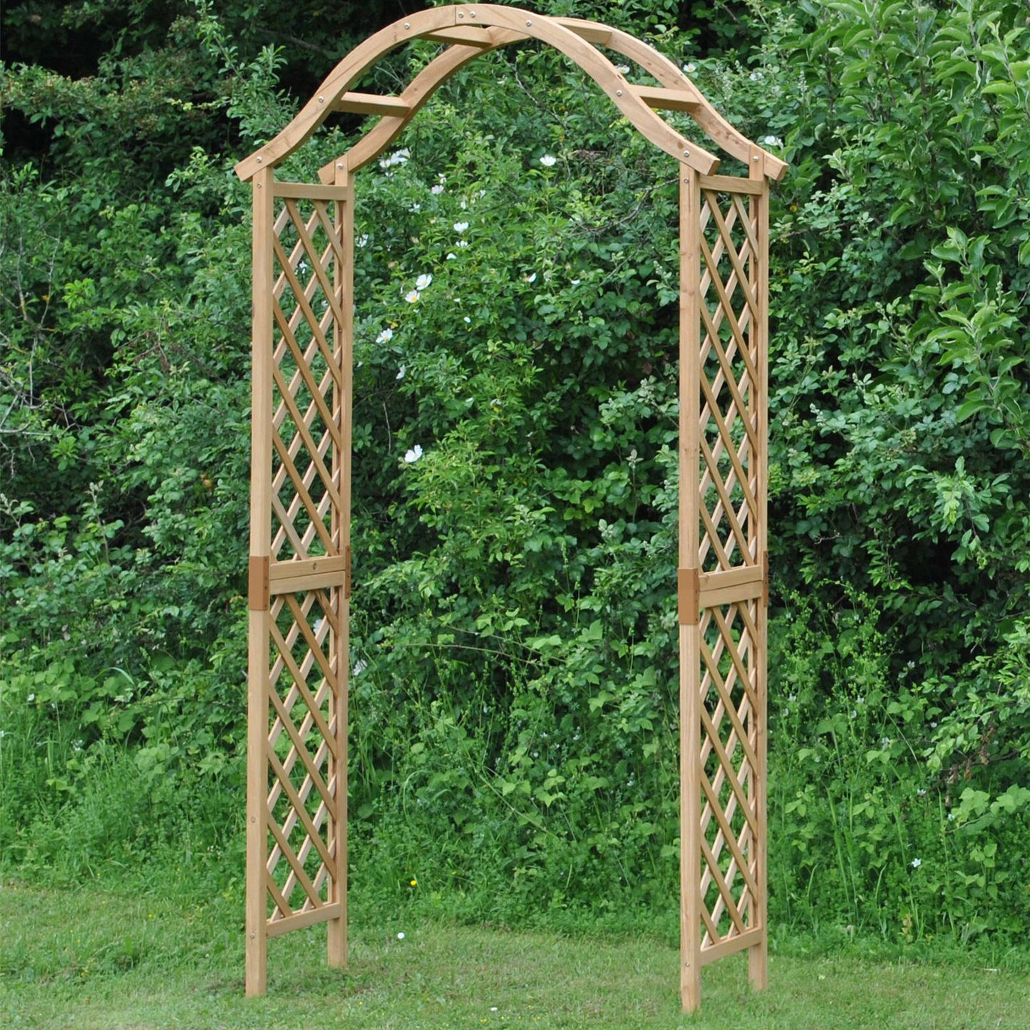 Left Hand Curved Wooden Garden Arch Top Piece GFH798