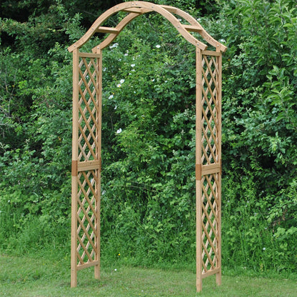 Left Hand Curved Wooden Garden Arch Top Piece GFH798