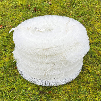 20m White Gutter Brush Leaf & Moss Guard Protection (5 Rolls)