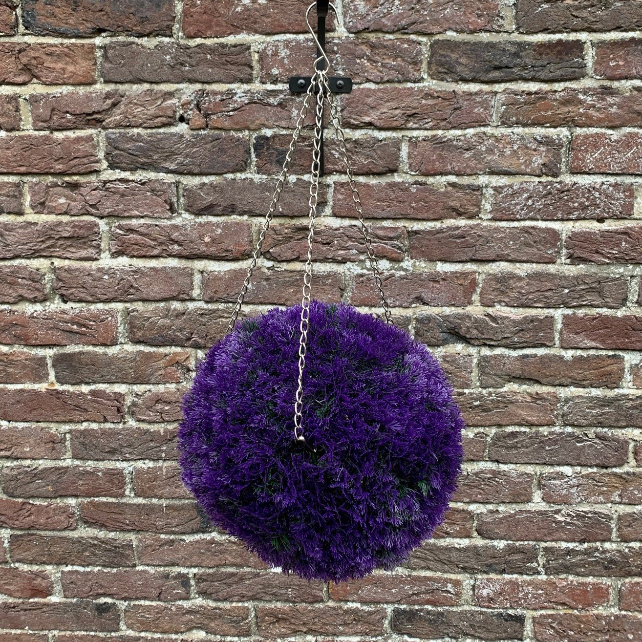 Purple Heather Effect Artificial Topiary Ball (26cm)
