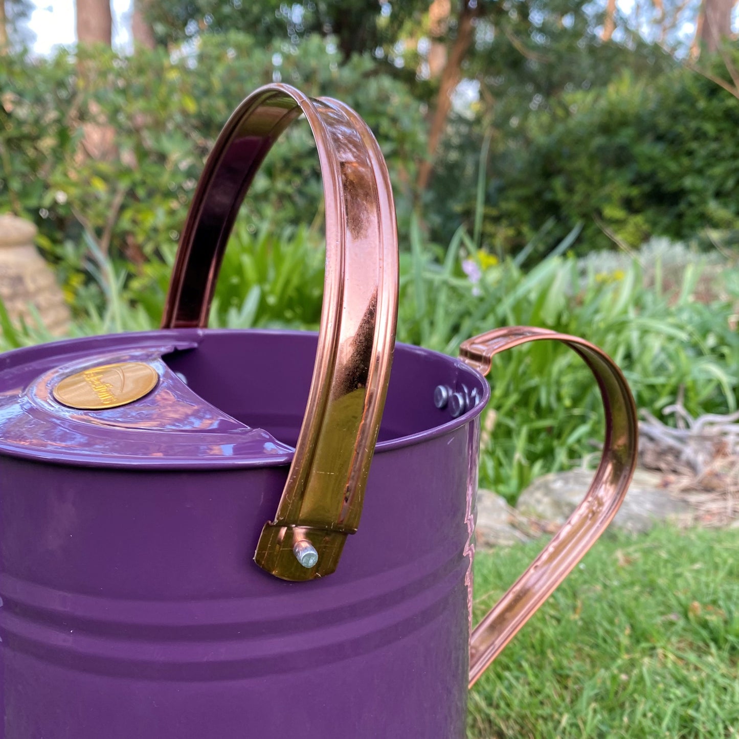 Purple Heather Metal & Copper Watering Can (3.5 Litre)