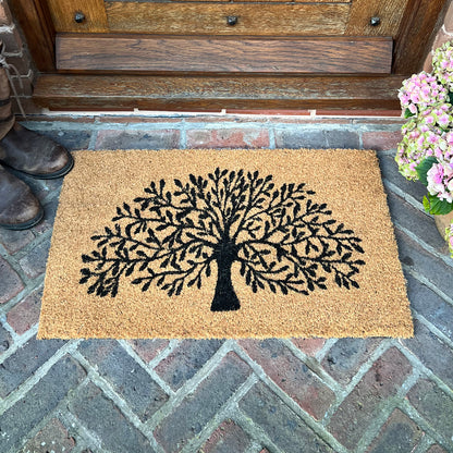 Tree of Life Indoor & Outdoor Coir Doormat