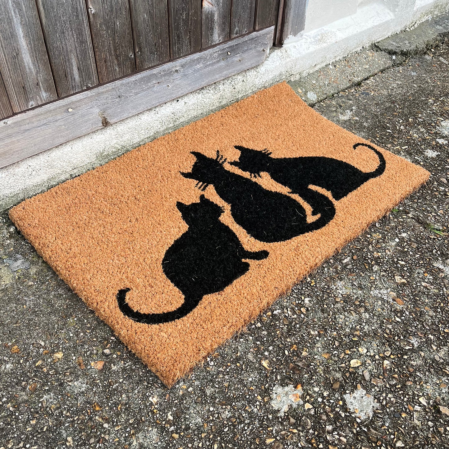 Cat Family Indoor & Outdoor Coir Doormat