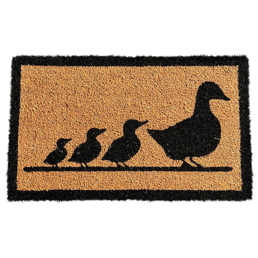 Duck Family Design Print Indoor & Outdoor Coir Doormat