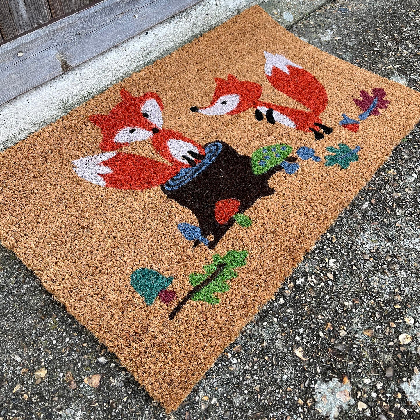 Woodland Fox Indoor & Outdoor Coir Doormat