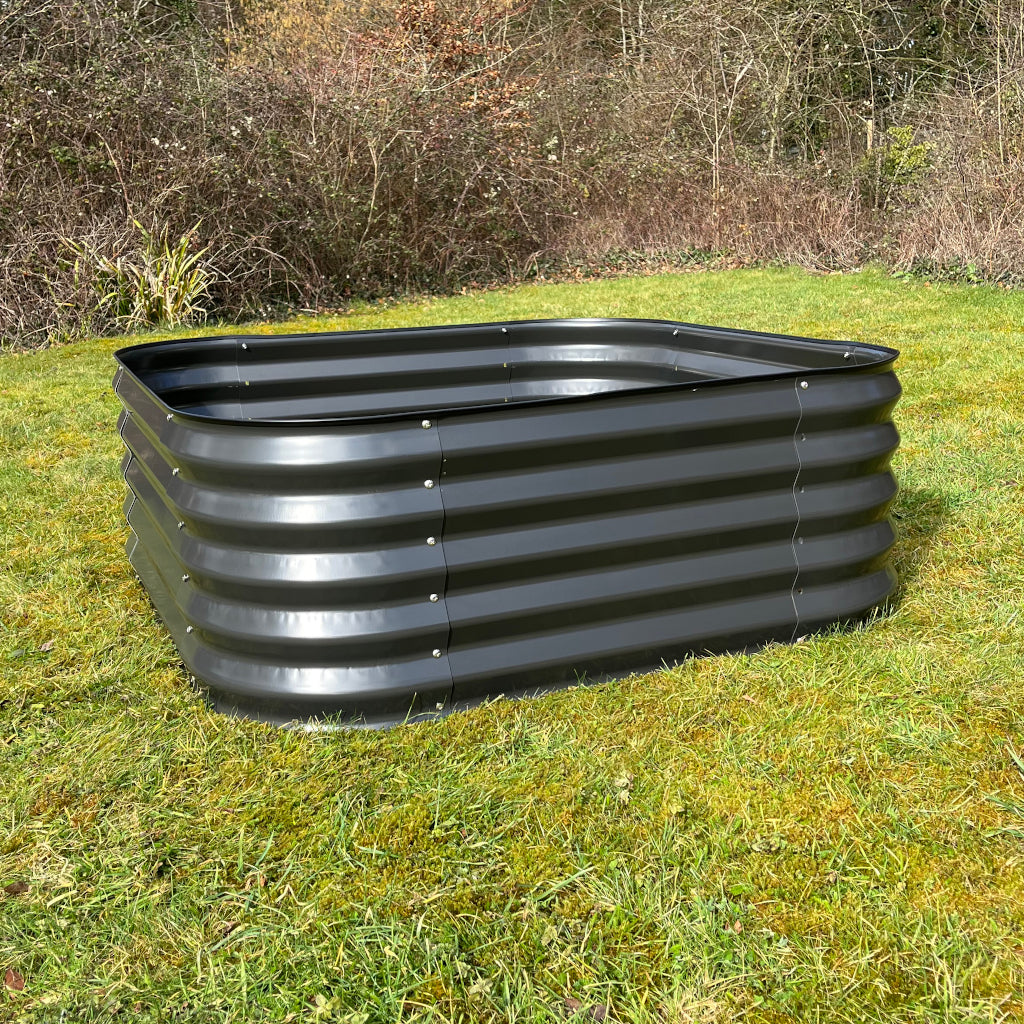 Selections Large Dark Grey Metal Raised Vegetable Bed (120cm)