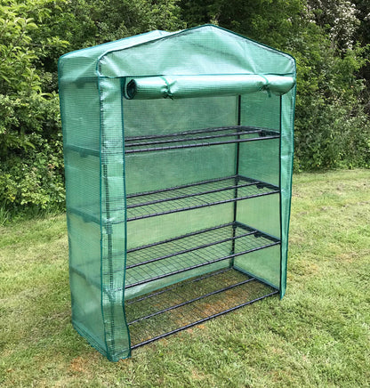 Extra Wide 4 Tier Reinforced Mini Greenhouse