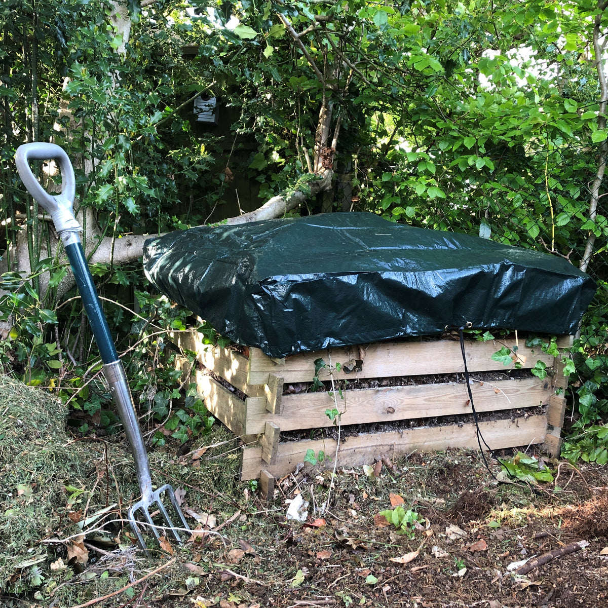 Cover Large Wooden Slatted Composter