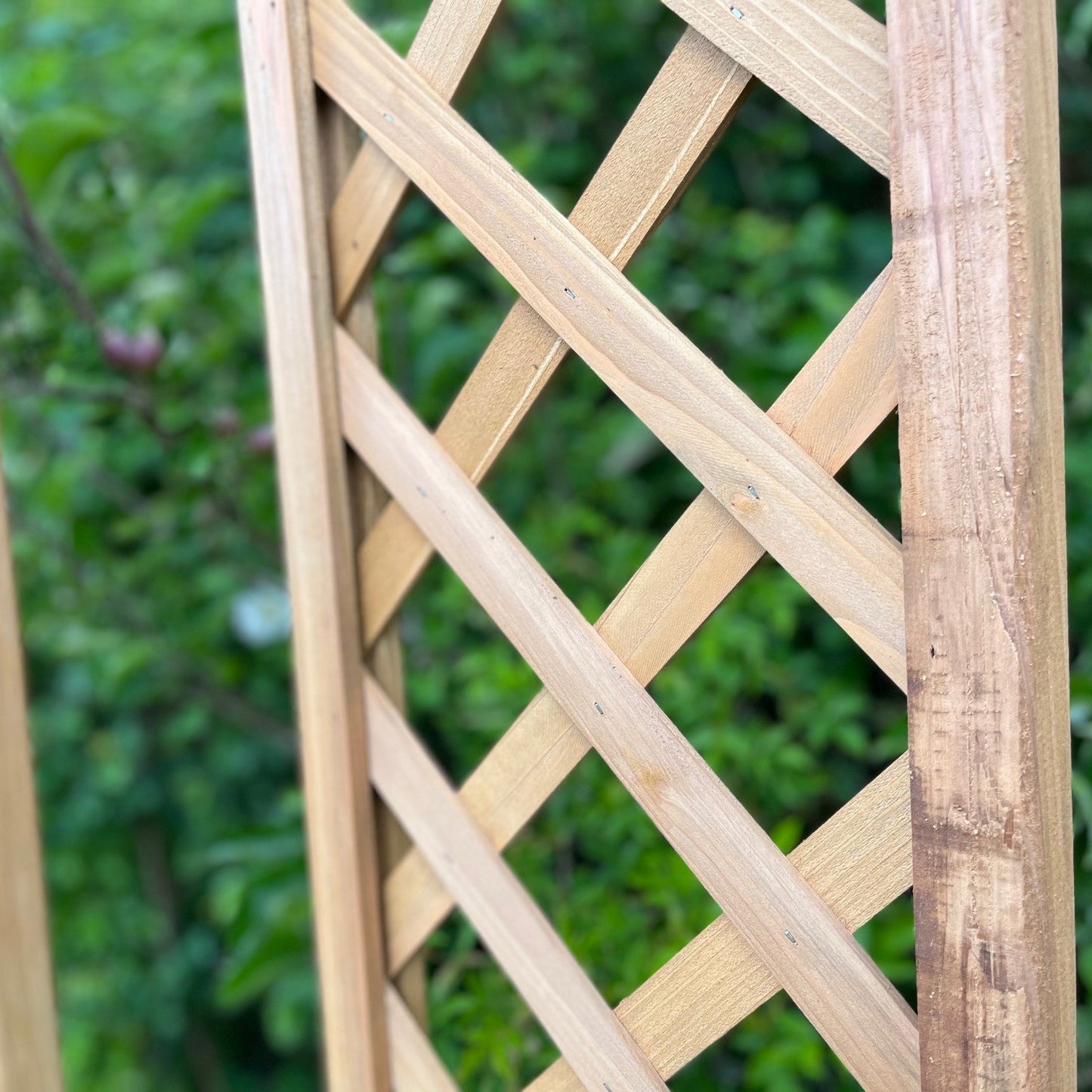 Set of 5 Wooden Framed Square Trellis Panels Fence Toppers (180cm x 30cm)