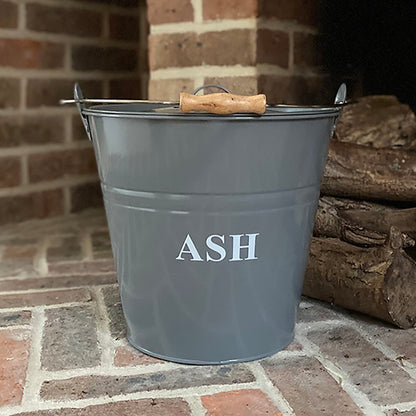 Fireside Ash Bucket in French Grey