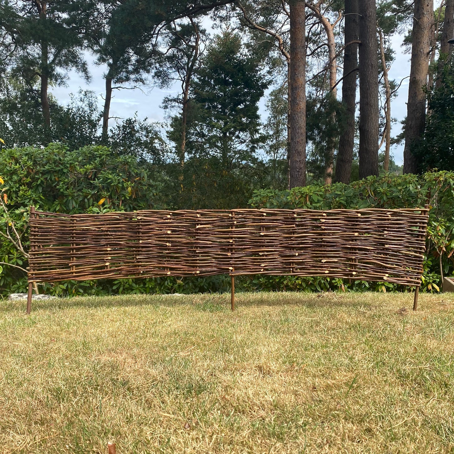 Willow Hurdles Lawn Edging (120cm x 20cm) - 5 Panels