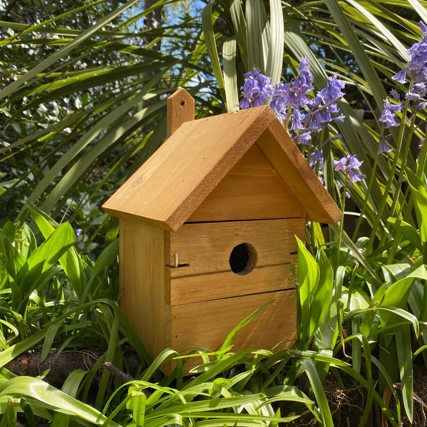 Wooden Multi-Hole Birdhouse Garden Nest Boxes (Set of 2)