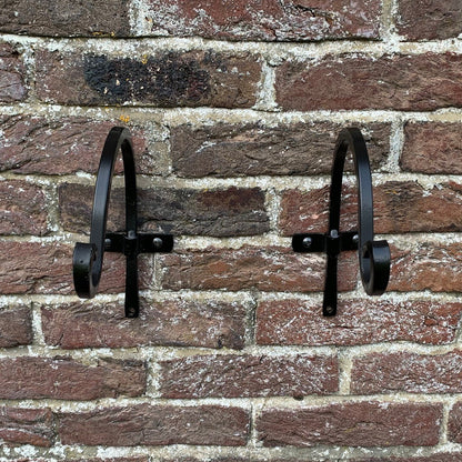 Metal Round Hanging Basket Hooks (20cm) Set of 2
