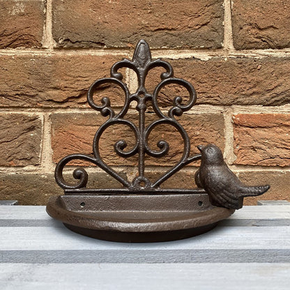 Conwy Cast Iron Wall Mounted Bird Feeder (Set of 2)