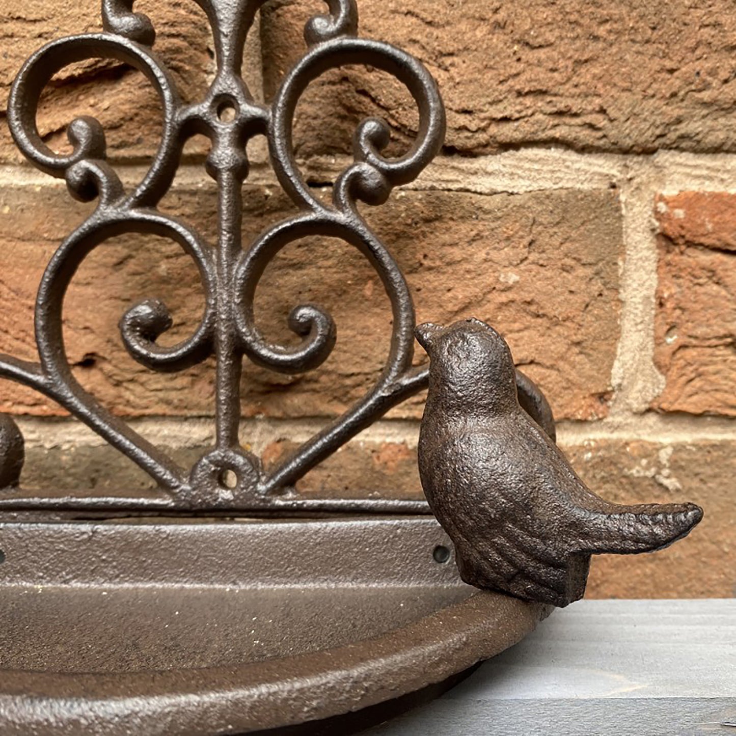 Conwy Cast Iron Wall Mounted Bird Feeder