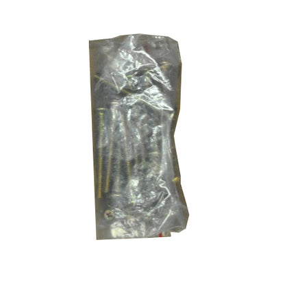 Packaged fixings for a wooden garden arch with curved top.