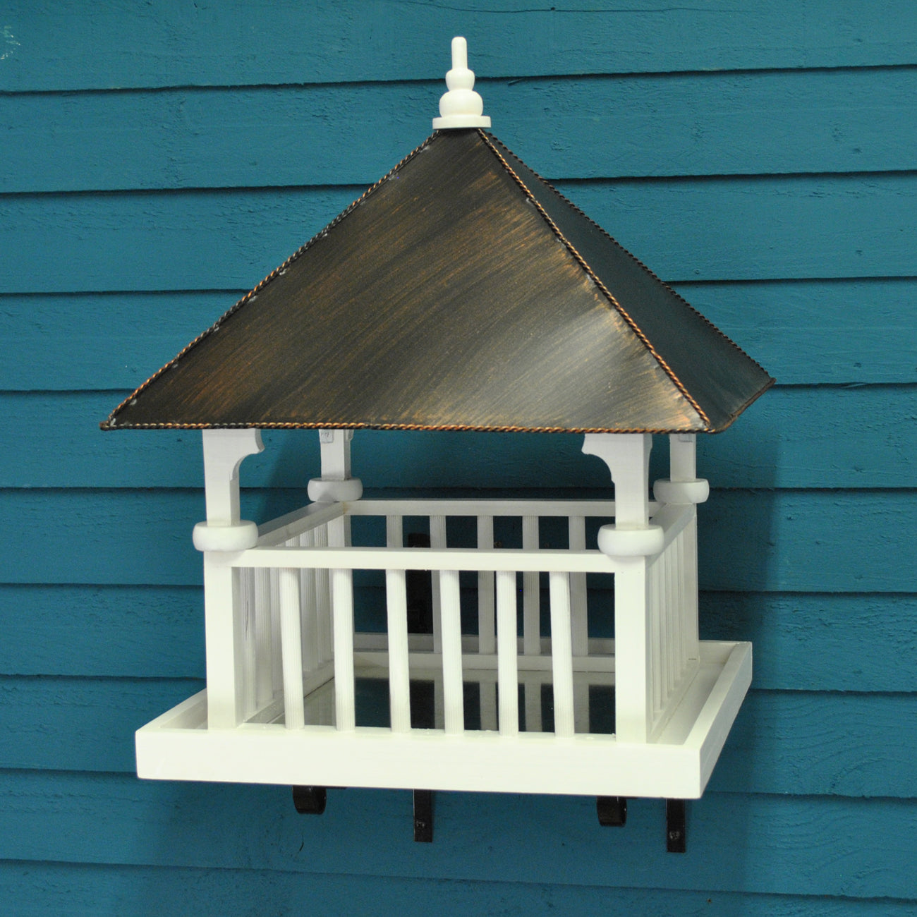 St Brelades White Wooden Bird Table