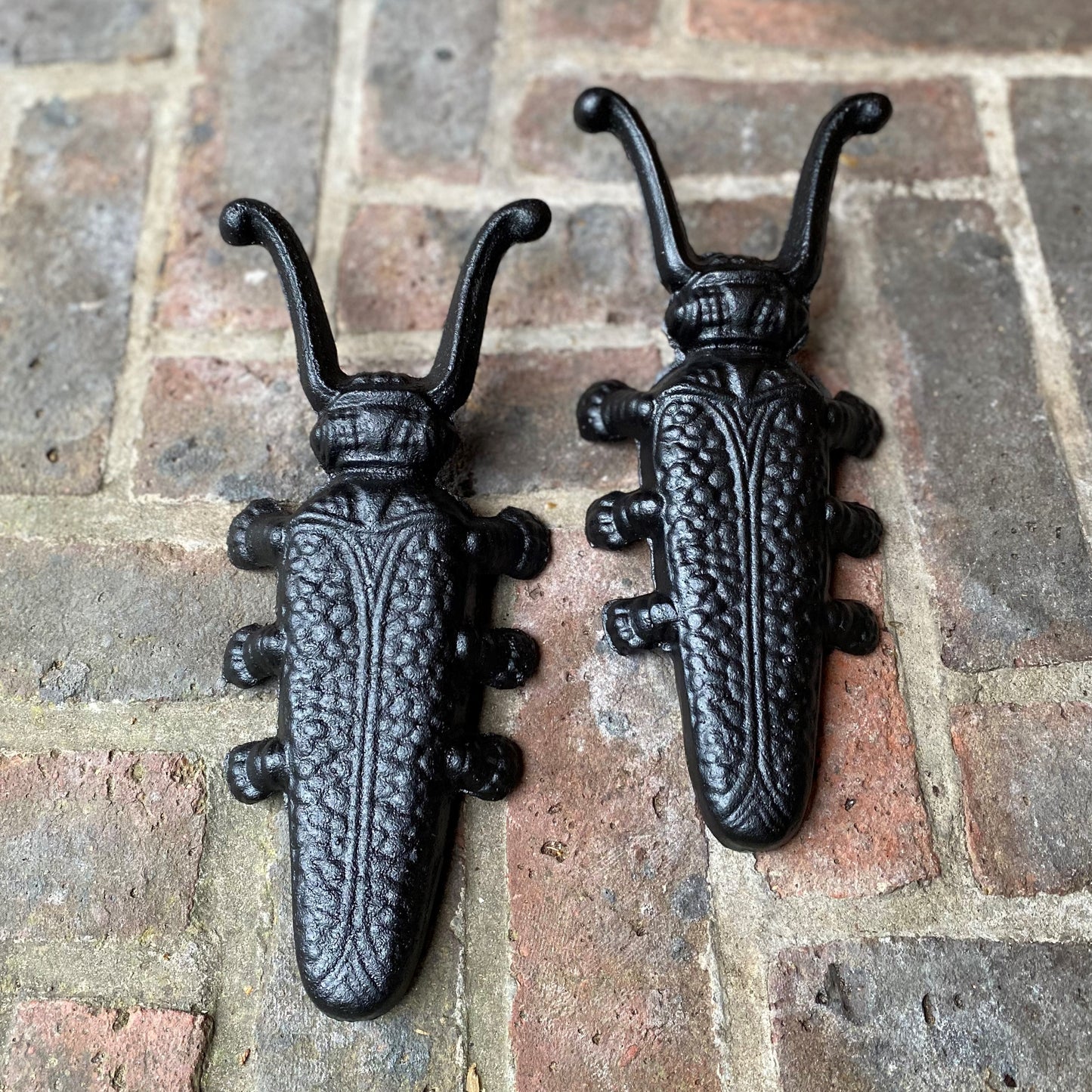 Set of 2 Cast Iron Beetle Boot Jacks