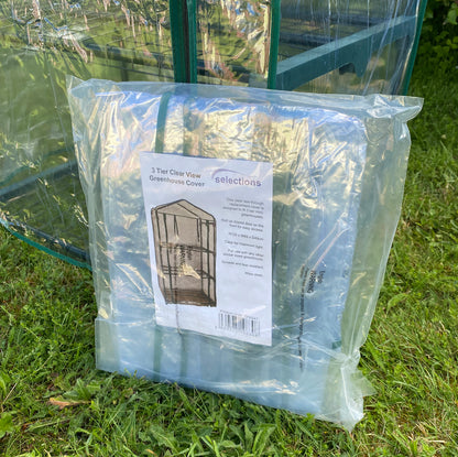 3 Tier Mini Greenhouse Clear View Replacement Cover