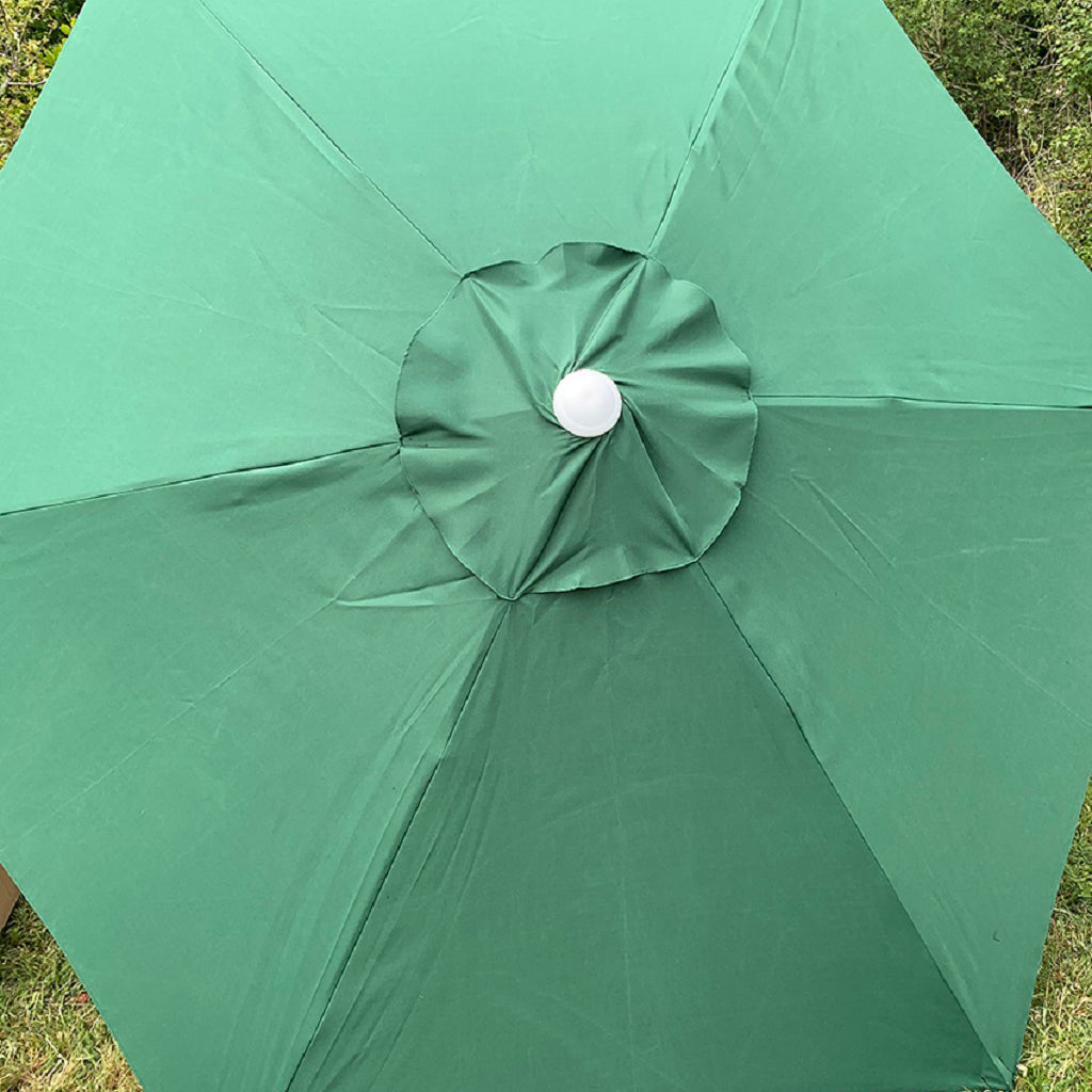 Green Crank & Tilt Metal Garden Parasol